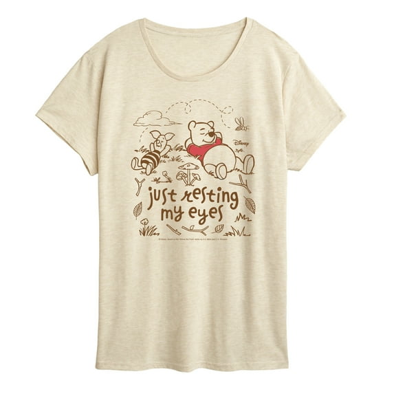 Winnie The Pooh - Just Resting My Eyes - Women's Short Sleeve Graphic T-Shirt