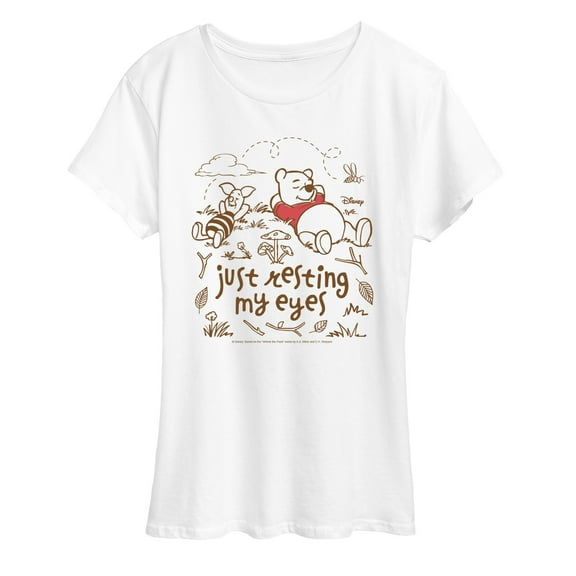 Winnie The Pooh - Just Resting My Eyes - Women's Short Sleeve Graphic T-Shirt