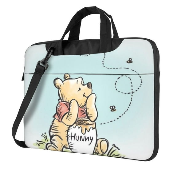 Winnie The Poo Laptop Shoulder Bag Cartoon Laptop Case Computer Bag