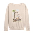 thumbnail image 1 of Winnie The Pooh - Life Was Meant For Good Friends - Women's French Terry Long Sleeve Pullover, 1 of 4