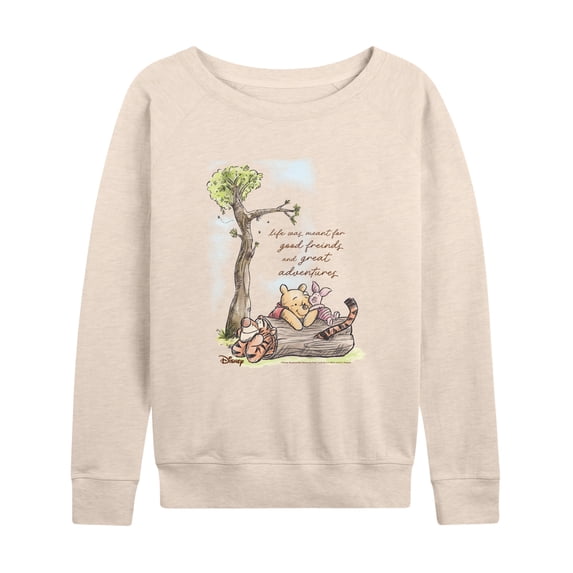 Winnie The Pooh - Life Was Meant For Good Friends - Women's French Terry Long Sleeve Pullover