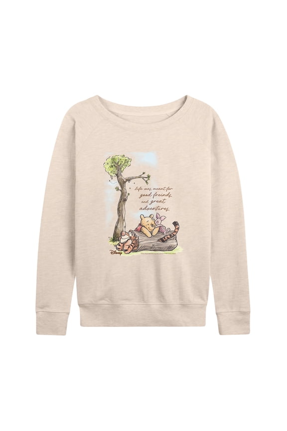 - Life Was Meant For Good Friends - Women's French Terry Long Sleeve Pullover