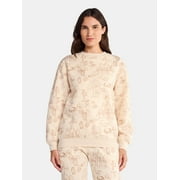 LICENSE Winnie the Pooh Women's Graphic Fleece Crewneck Sweatshirt with Long Sleeves, Sizes XXS-XXL