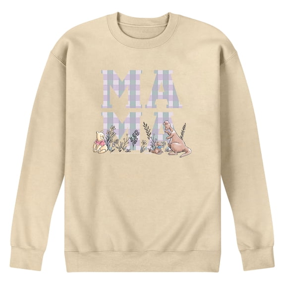 Winnie The Pooh - Mama Grid Men's Graphic Fleece Sweatshirt