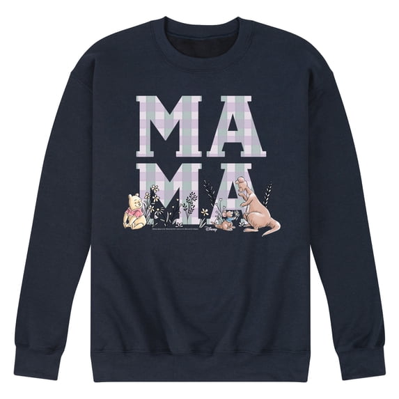 Winnie The Pooh - Mama Grid Men's Graphic Fleece Sweatshirt