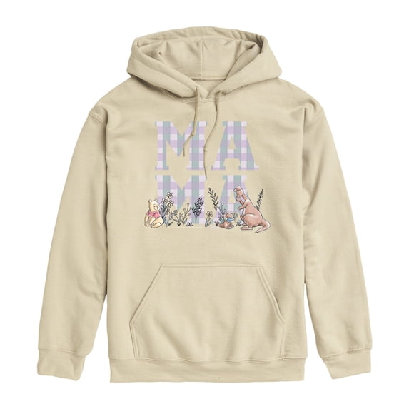Winnie The Pooh - Mama Grid - Men's Fleece Hoodie Sweatshirt
