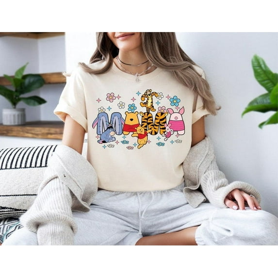 Winnie The Pooh Mama Shirt, Pooh and Co Family T-Shirt, Disney Mama Sweatshirt, Mother's Day Sweater, Mom Life Tee, Pooh Bear Mama Shirt