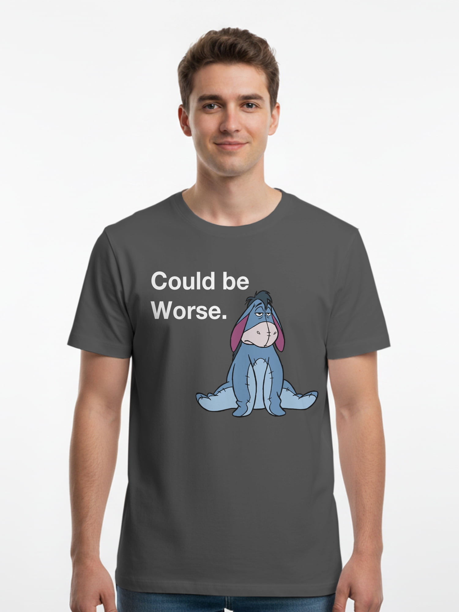 Winnie The Pooh, Men's & Big Men's Graphic Tee, Eeyore, Sizes S-3XL