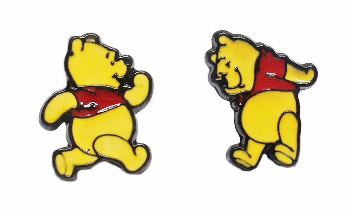 Cartoon Movie Winnie The Pooh Colorful Glitter Stainless Steel