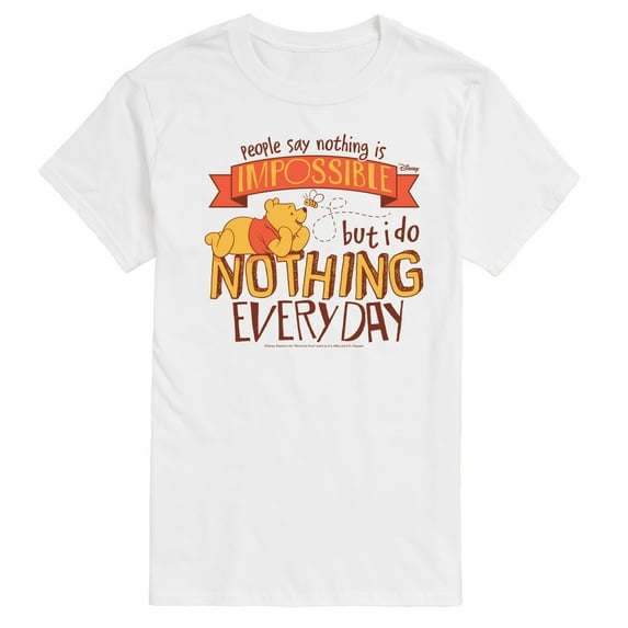 Winnie The Pooh - Nothing Is Impossible - Men's Short Sleeve Graphic T-Shirt