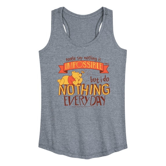 Winnie The Pooh - Nothing Is Impossible Women's Graphic Racerback Tank
