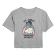 thumbnail image 1 of Winnie The Pooh - Oh Great Eeyore - Juniors Cropped Short Sleeve Graphic T-Shirt, 1 of 4