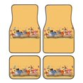 thumbnail image 1 of Cartoon Pattern Car Floor Mats Front Rear Premium Carpets Mat, Set of 4 Cute Cartoon Auto Foot Mats Universal Fit Vehicles, 1 of 6