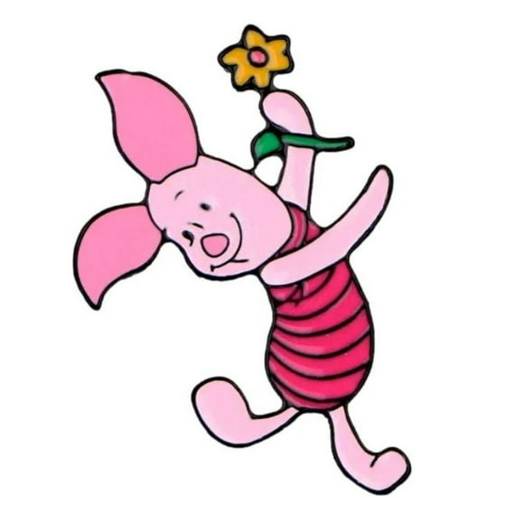 Winnie The Pooh Piglet Character 1.5 Inch Tall Enamel Metal Pin
