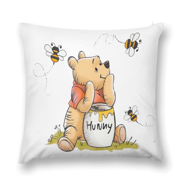 Winnie The Pooh Plush Pillow Case Throw Multisize Ultra-comfortable Pillowcase Cushion Anti-fouling Protective Cases