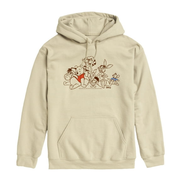 Winnie The Pooh - Pooh And Friends - Men's Fleece Hoodie Sweatshirt