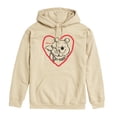 thumbnail image 1 of Winnie The Pooh - Pooh And Piglet Heart - Men's Fleece Hoodie Sweatshirt, 1 of 4