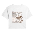 thumbnail image 1 of Winnie The Pooh - Pooh Book - Juniors Cropped Graphic T-Shirt, 1 of 4