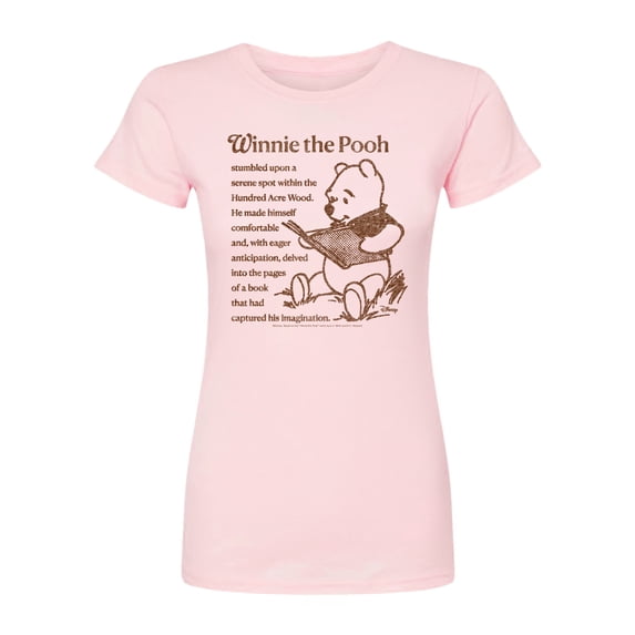 Winnie The Pooh - Pooh Book - Juniors Fitted Graphic T-Shirt