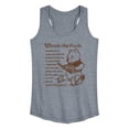 thumbnail image 1 of Winnie The Pooh - Pooh Book Women's Graphic Racerback Tank, 1 of 4