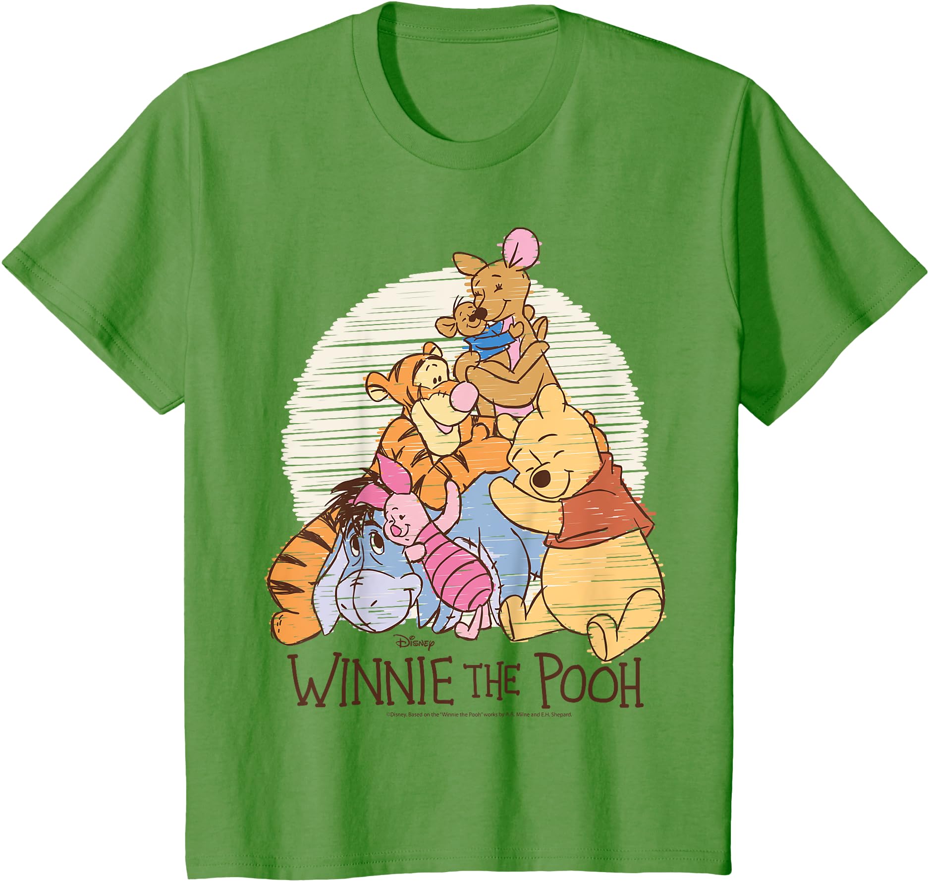 Winnie The Pooh - Pooh Eeyore Piglet Tigger Kanga Roo Hug Youth T-Shirt ...