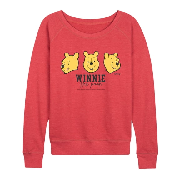 Winnie The Pooh - Pooh Faces - Women's French Terry Long Sleeve Pullover
