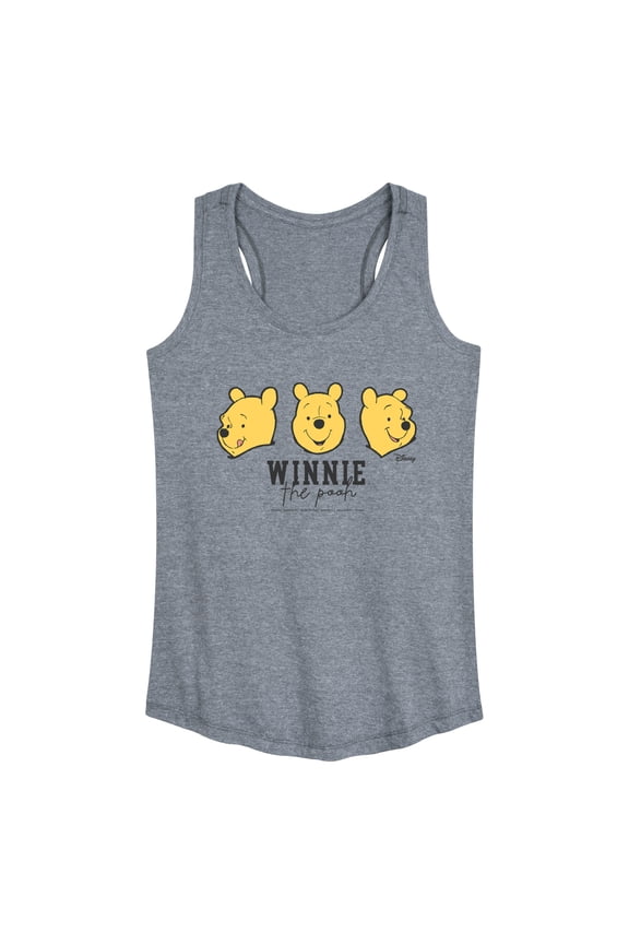 - Pooh Faces - Women's Racerback Graphic Tank