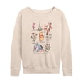 thumbnail image 1 of Winnie The Pooh - Pooh Friends Floral - Women's French Terry Long Sleeve Pullover, 1 of 4
