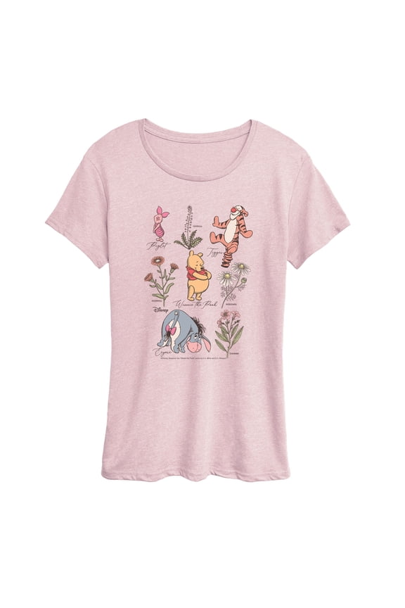 - Pooh Friends Floral - Women's Short Sleeve Graphic T-Shirt