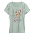 thumbnail image 1 of Winnie The Pooh - Pooh Friends Floral - Women's Short Sleeve Graphic T-Shirt, 1 of 3