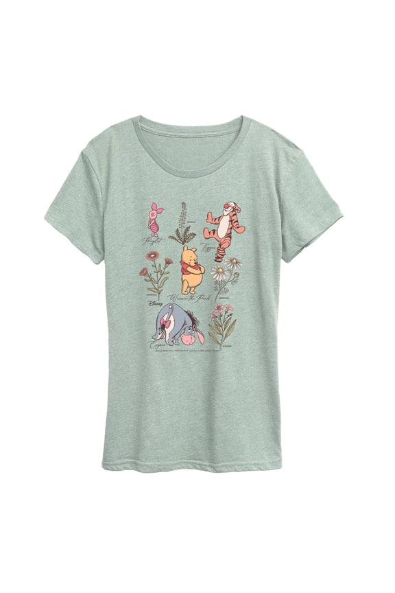 - Pooh Friends Floral - Women's Short Sleeve Graphic T-Shirt