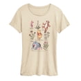 thumbnail image 1 of Winnie The Pooh - Pooh Friends Floral - Women's Short Sleeve Graphic T-Shirt, 1 of 4