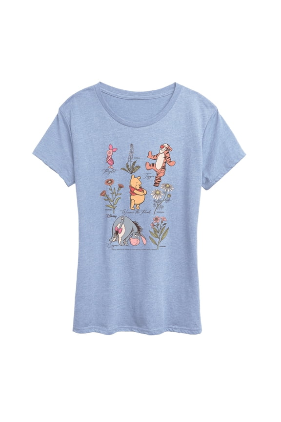 - Pooh Friends Floral - Women's Short Sleeve Graphic T-Shirt