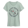 thumbnail image 1 of Winnie the Pooh - Plant Seeds Grow Dreams - Women's Short Sleeve Graphic T-Shirt, 1 of 3