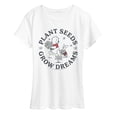 thumbnail image 1 of Winnie the Pooh - Plant Seeds Grow Dreams - Women's Short Sleeve Graphic T-Shirt, 1 of 4