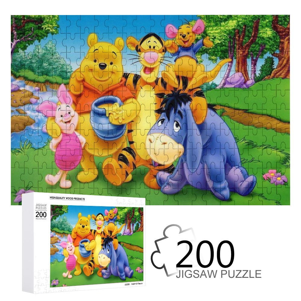 Winnie The Pooh Puzzle - 200 Piece Jigsaw Puzzle For Adults Kids Boys ...
