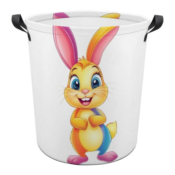 Winnie The Pooh-Rabbit Pattern Dirty Clothes Basket 14*20 in Waterproof And Wear-resistant Easy To Carry And Portable