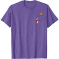 thumbnail image 1 of Winnie The Pooh Reaching For Pocket (Graphic) Honey Unisex Softstyle T-Shirt for Men Women Kids,Purple Heather Color,Size YXS, 1 of 5