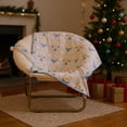 thumbnail image 1 of Disney Winnie The Pooh Kids Christmas Throw and Santa Hat, Blue, 40" x 50", 1 of 12
