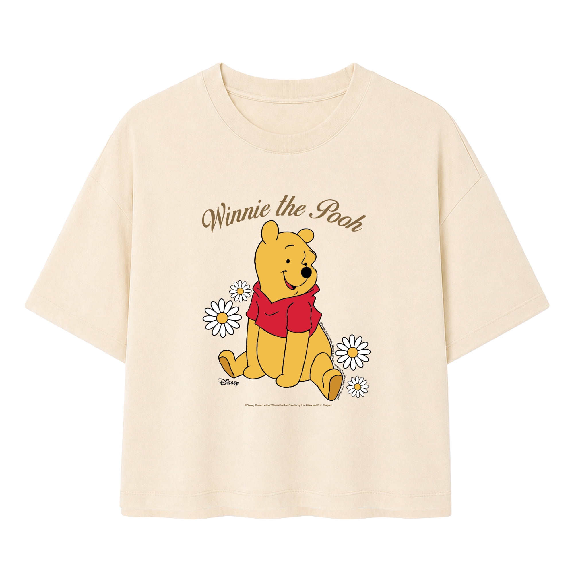 Pooh Spring Winnie The Pooh - Spring Flowers Women's Boxy T-Shirt - Walmart.com