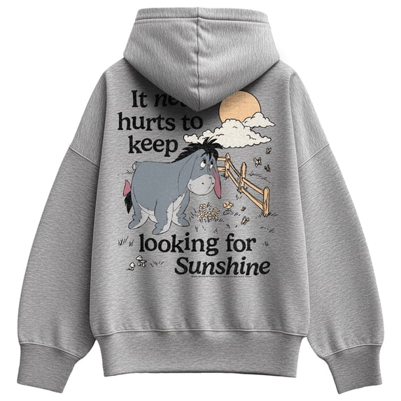 Winnie The Pooh - Sunshine Eeyore - Women's Oversized Fleece Hoodie Sweatshirt