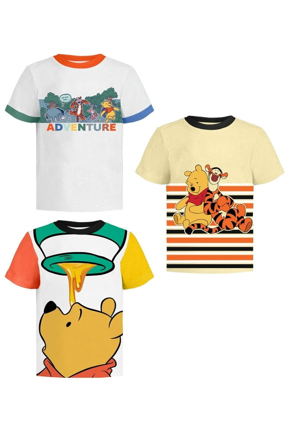 Winnie The Pooh, Tigger & Eeyore Graphic T-Shirts (3 Pack) Baby/Toddler to Kid