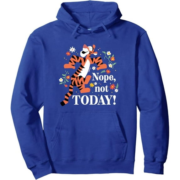 Winnie The Pooh - Tigger Nope Not Today Pullover Hoodie for Men Women Kids,Navy Color,Size S