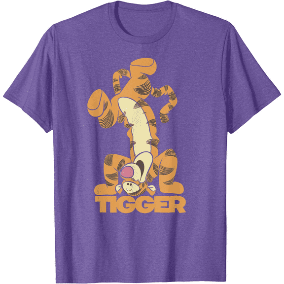 Winnie The Pooh Tigger Upside Down Portrait Unisex Softstyle T-Shirt for Men Women Kids