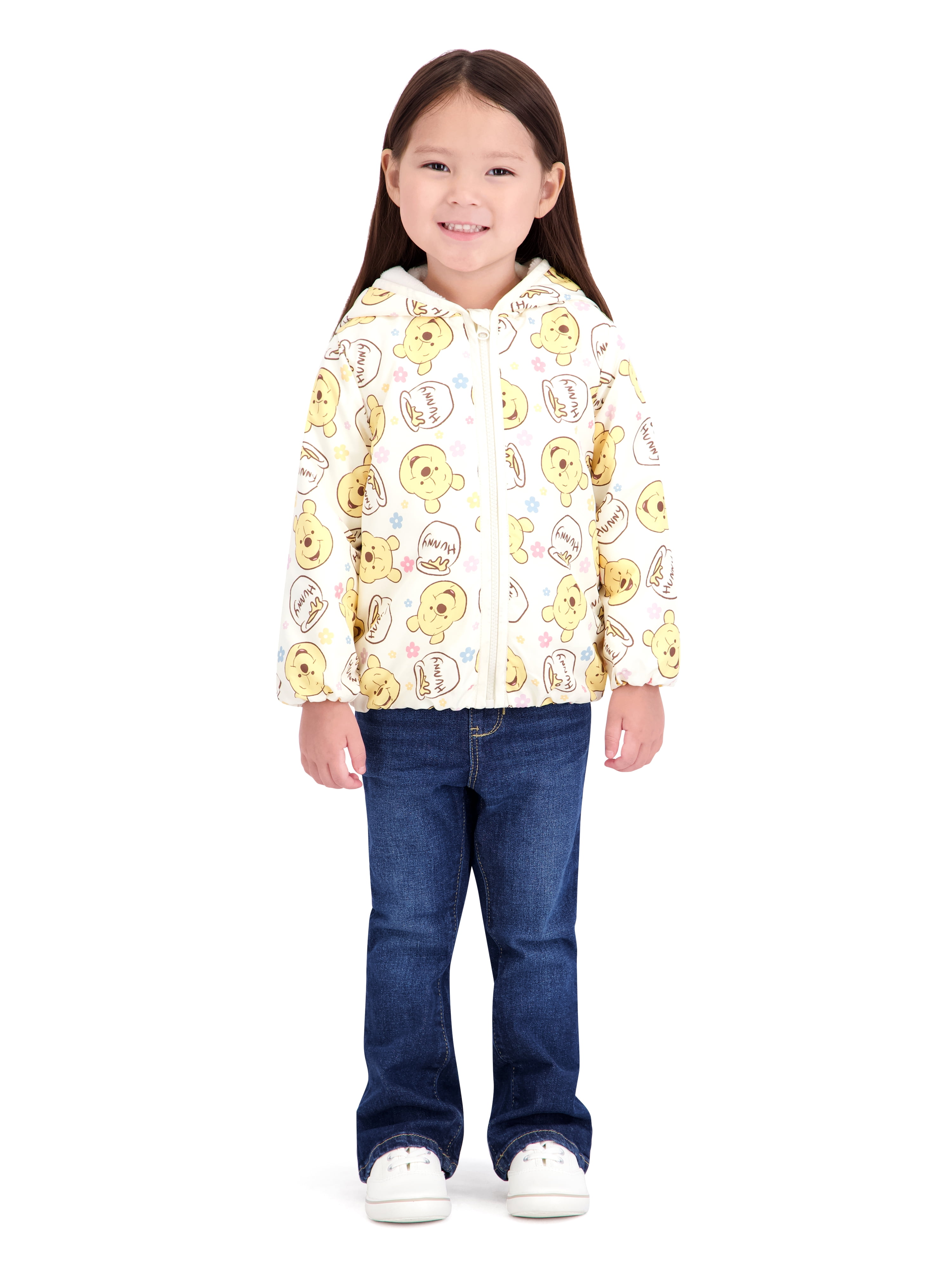 Character Toddler Girl Jacket with Hood and Ears, Sizes 12M-5T