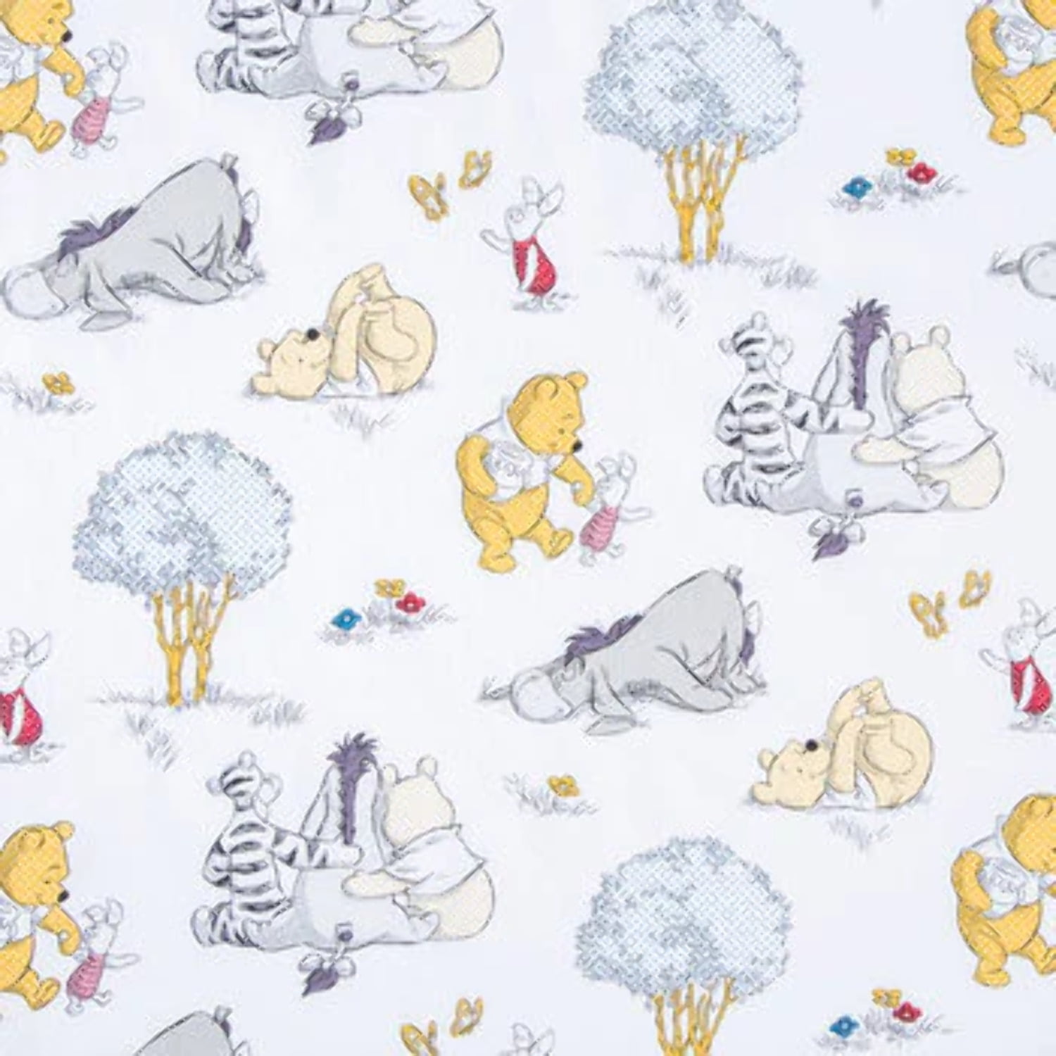 Winnie the Pooh Tigger Piglet Eeyore Sky baby Soft book fabric