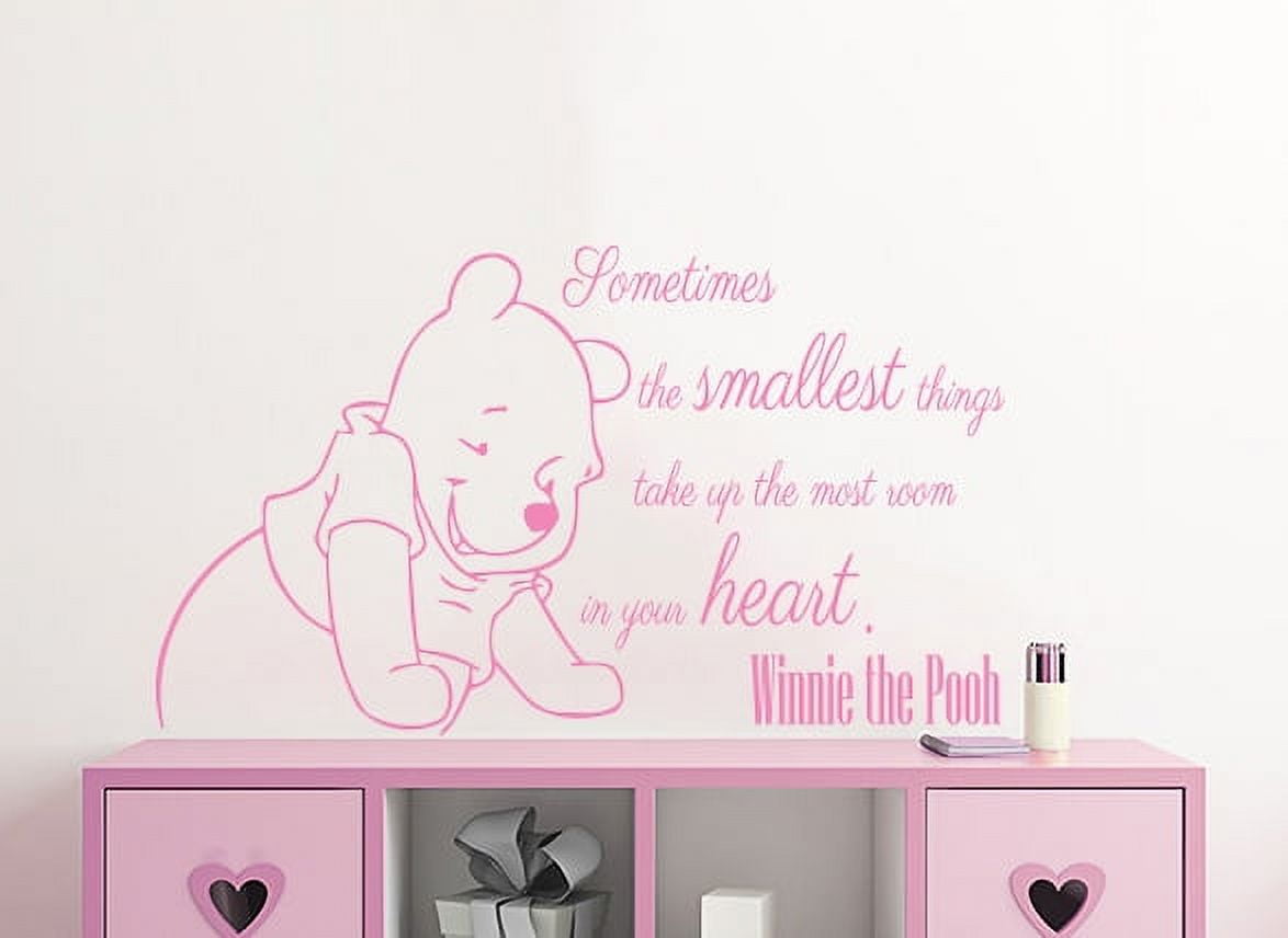 Winnie The Pooh Wall Decals Quotes Sometimes The Smallest Things