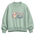 thumbnail image 1 of Winnie The Pooh - Winnie And Eeyore Field - Women's Oversized Fleece Crew Sweatshirt, 1 of 3