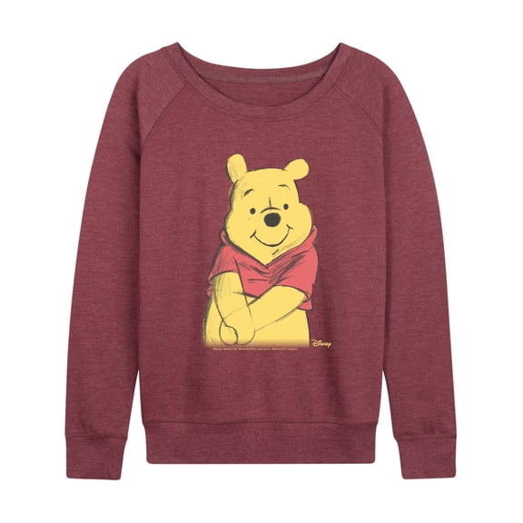 Winnie The Pooh - Winnie Sketch - Women's French Terry Long Sleeve Pullover