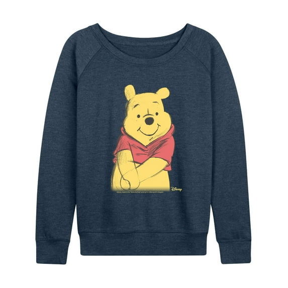 Winnie The Pooh - Winnie Sketch - Women's French Terry Long Sleeve Pullover
